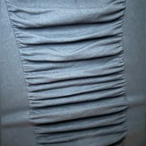 Black Rouged Bodycon Dress